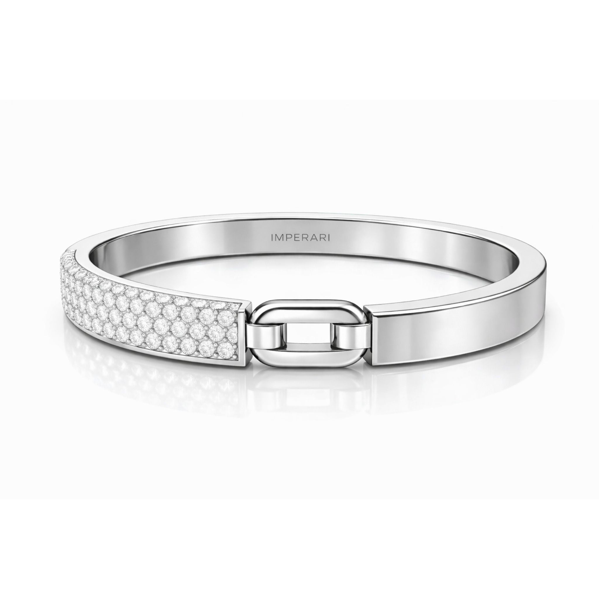 IMPERARI LINK DIAMOND BRACELET - WHITE GOLD