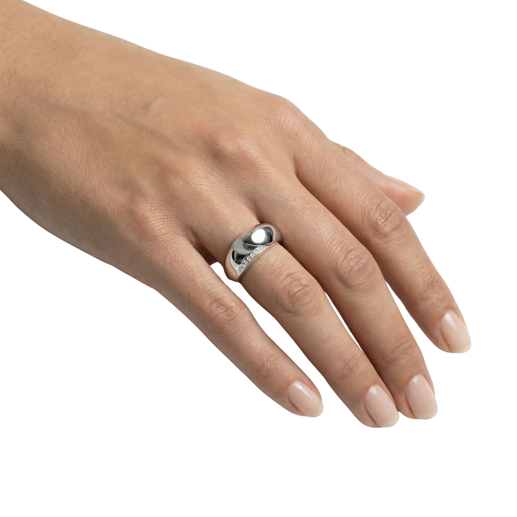 IMPERARI OPUS – SOLID RING WHITE GOLD